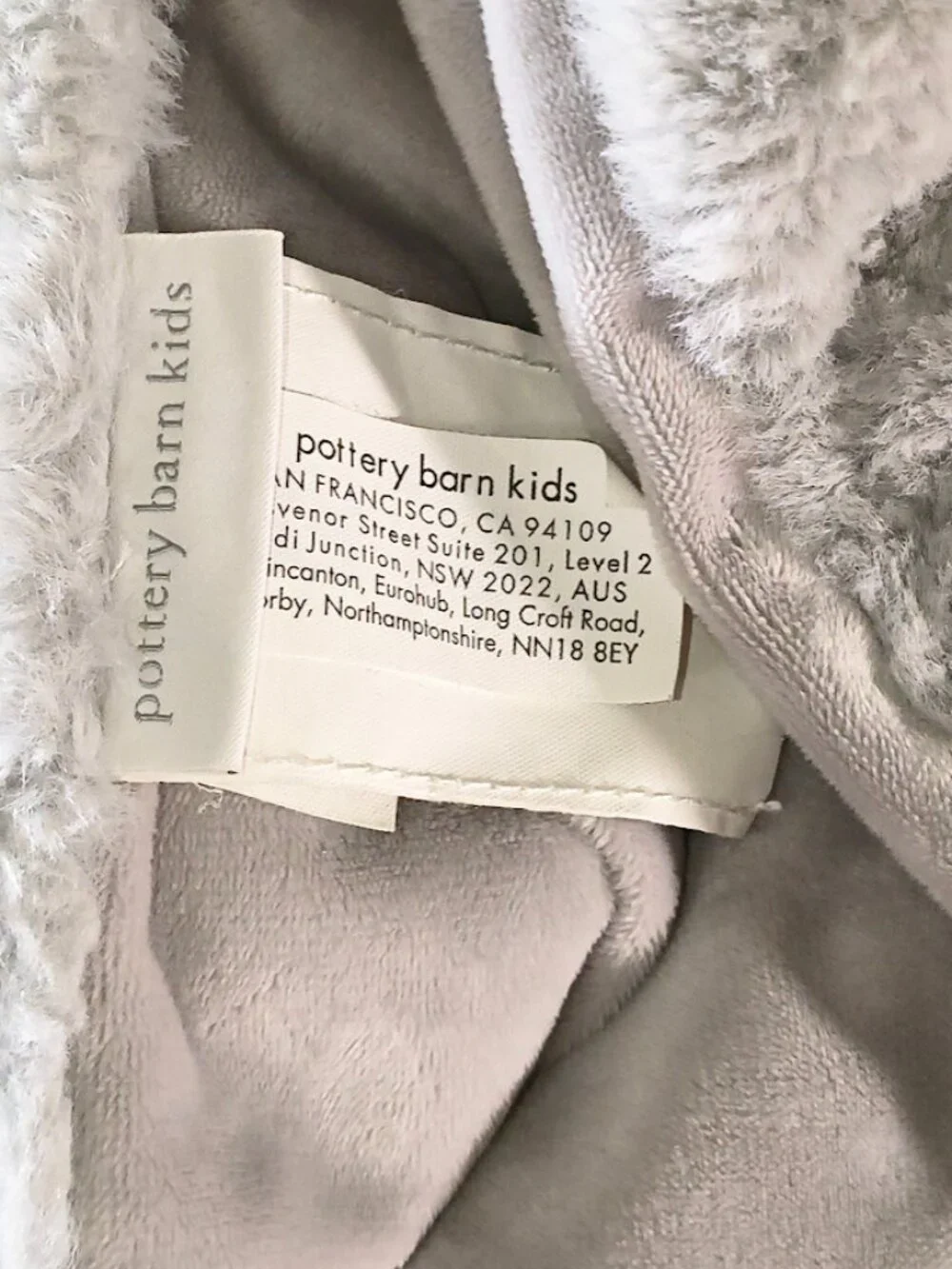 Pottery Barn Gray Elephant Huggie Collection No Toy Security Blanket 29